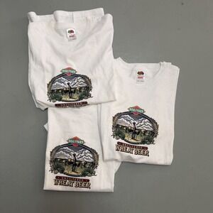 Lot of 3 Boulevard Brewing Co Unfiltered Wheat Beer Shirts Size M White Vintage